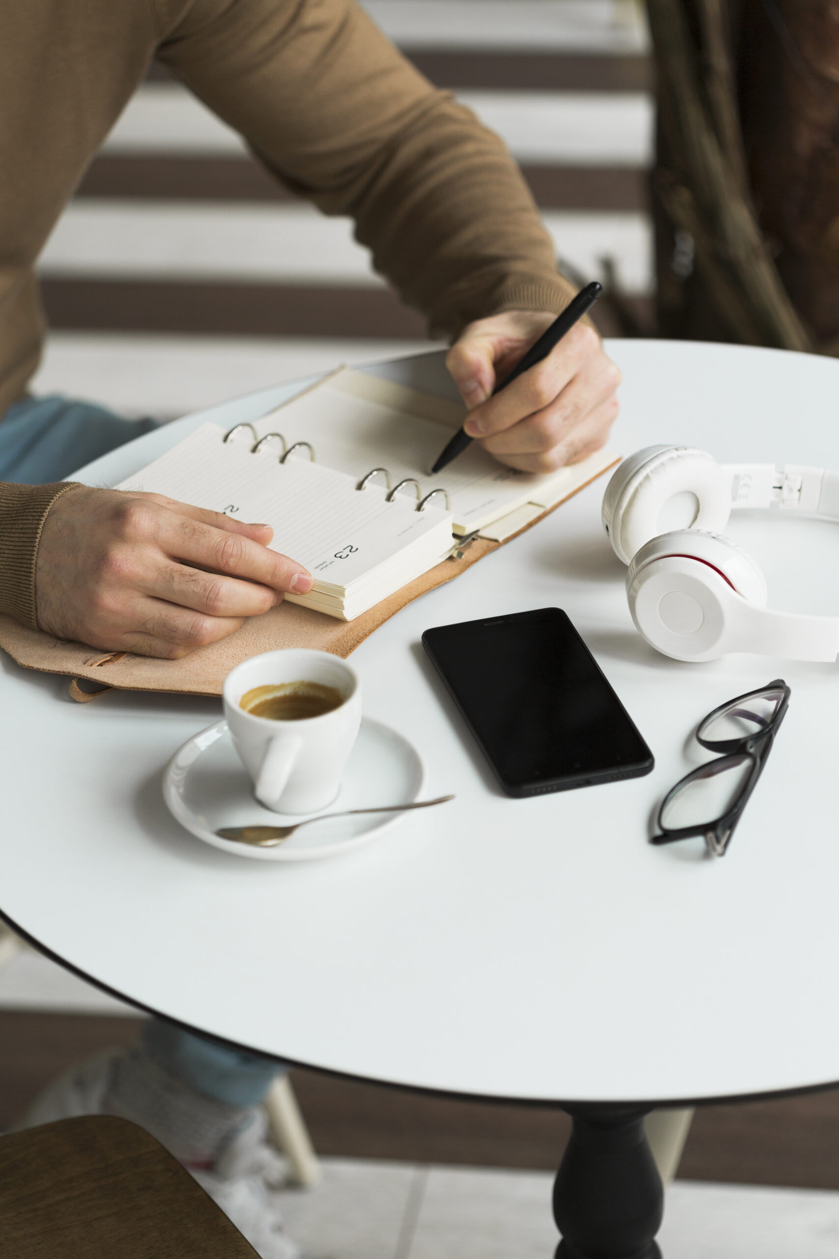 close up male entrepreneur working